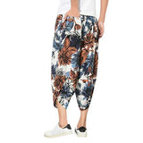 Mens Loose Casual Haren Calf-Length Pants