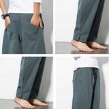 Casual Baggy Breathable Cotton Harem Pants