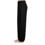 Mens Modal High Elastic Solid Color Loose Thin Yoga Pants