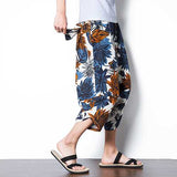 Men's Ethnic Style Printed Baggy Harem Pants