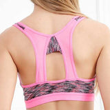 Mixed Yarn Shockproof Wireless Comfort Moving Sports Bra