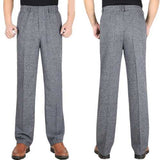 Mens straight-leg Loose Full-Length Casual Pants