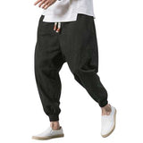 Men's Vintage Cotton Linen Loose Casual Harem Pants