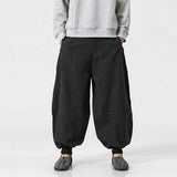 Mens 100% Cotton Loose S-5XL Comfy Bagggy Harem Pants