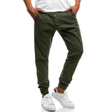 Men's Outdoor Cotton Elastic Waist Casual Jogging Pants