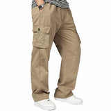 Large Size Big Pocket Loose Washed Cargo Pants