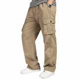 Large Size Big Pocket Loose Washed Cargo Pants