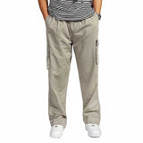 Large Size Big Pocket Loose Washed Cargo Pants