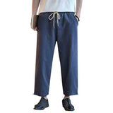 Men's Cotton Linen Loose Vintage Casual Long Pants