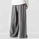 Men's Cotton Outdoor Loose Comfortable Wide Leg Pants