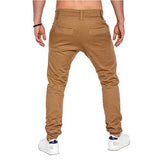 Men's Fashion Button Stitching Trousers