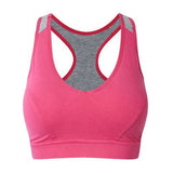 Women Cotton Breathable Push Up Professional Running Sport Yoga Bra