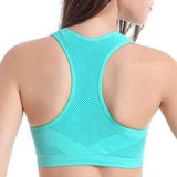 Plus Size Wireless Breathable Seamless Padded Sports Bra