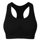 Plus Size Wireless Breathable Seamless Padded Sports Bra