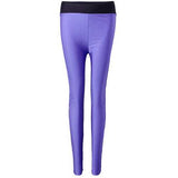 High Waist Female Quick Suck Sweat AB Face Double Bright Color Yoga Running Workout Sports Pants