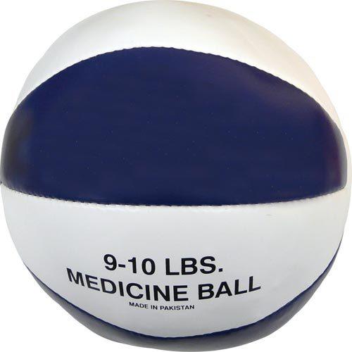 Syn. Leather Medicine Ball - 9-10 lbs. (blue)