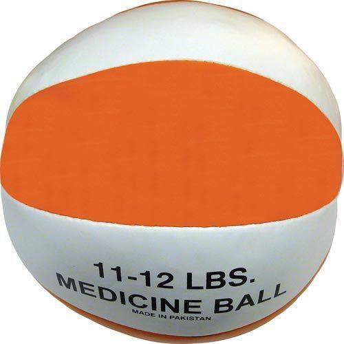 Syn. Leather Medicine Ball - 11-12 lbs. (orange)