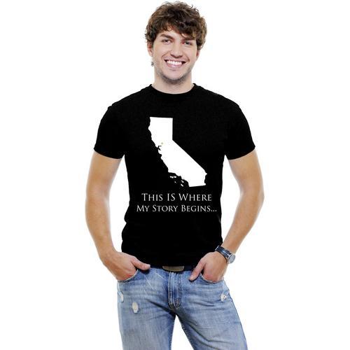 California-This Is Where My Story Begins... Men T-Shirt