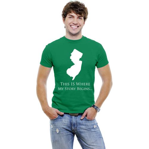 New-Jersey- This Is Where My Story Begins Men T-Shirt Soft Cotton Short Sleeve Tee