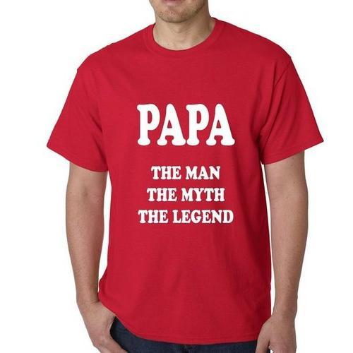 Papa - The Man, The Myth, The Legend Fathers Day Mens T-shirt