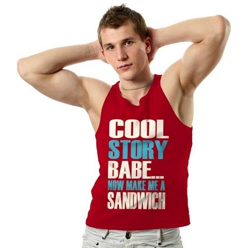 Mens Cool Story Babe Tank Top