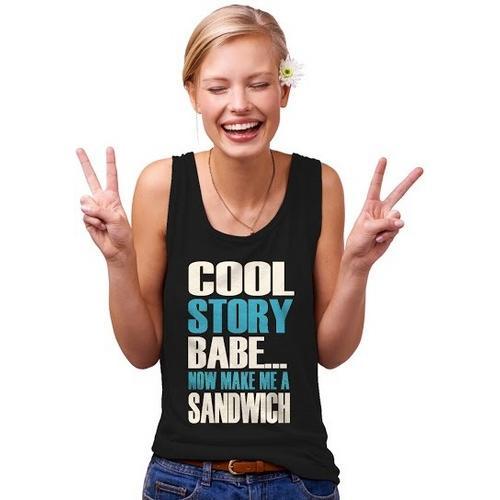 Womens Cool Story Babe Tank Top