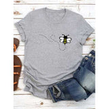 Cartoon Printed O-neck T-Shirt