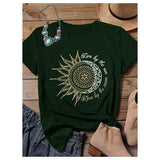 Sunflower Moon Print T-shirt