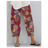 Flower Print Casual Pant