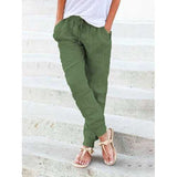 Drawstring Solid Casual Pant