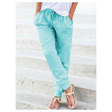 Drawstring Solid Casual Pant