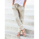 Drawstring Solid Casual Pant