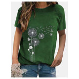 Casual Flower Print T-shirt