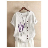 Lavender Embroidered T-shirt