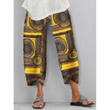 Ethnic Print Casual Pants