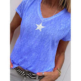 Star Print Casual T-shirt