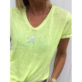 Star Print Casual T-shirt