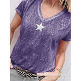 Star Print Casual T-shirt