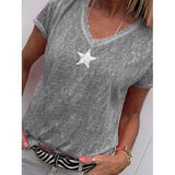 Star Print Casual T-shirt