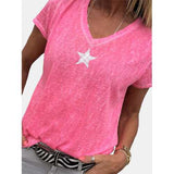 Star Print Casual T-shirt