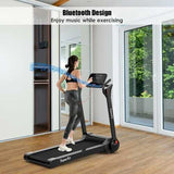 2.25HP Folding Electric Motorized Treadmill-Black