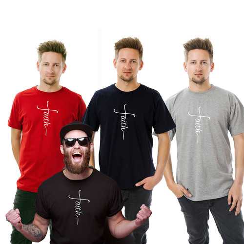 Faith Men T-Shirt- Big and Tall Sizes