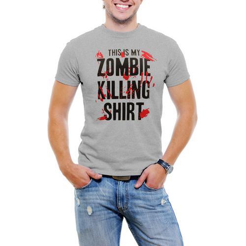 This is My Zombie Killing Men T-Shirt Soft Cotton Short Sleeve Tee Shirt