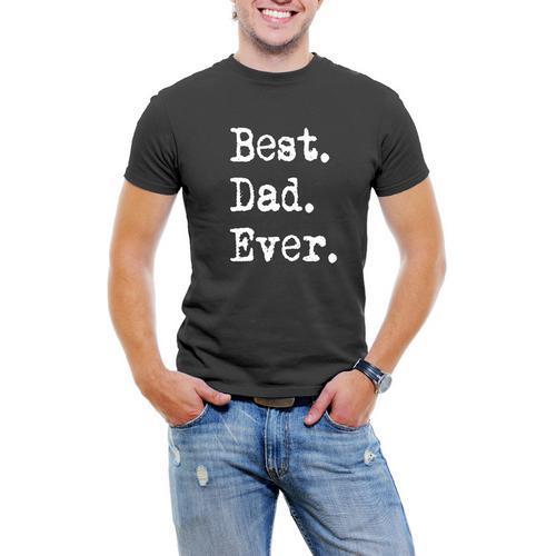 Best Dad Ever Men T-Shirt Soft Cotton Short Sleeve Tee