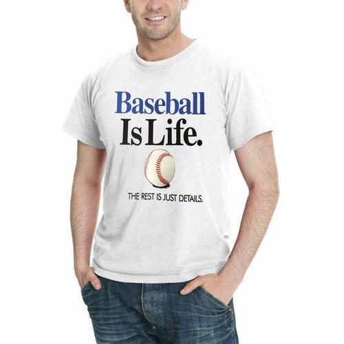 Baseball Is Life THE REST IS JUST DETAILS Men's Sport T-Shirt Assorted Colors Sizes S-5XL