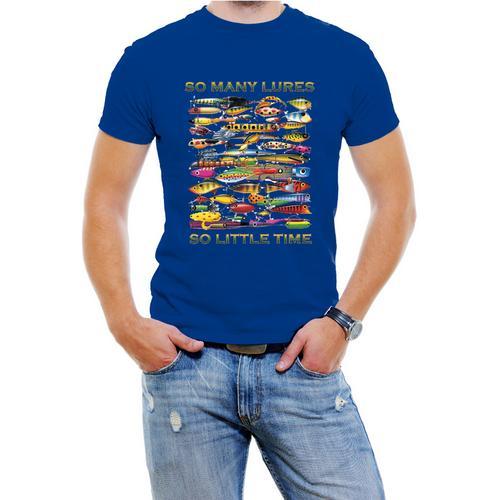 So Many Lures...So Little Time Men Fishing T-Shirt